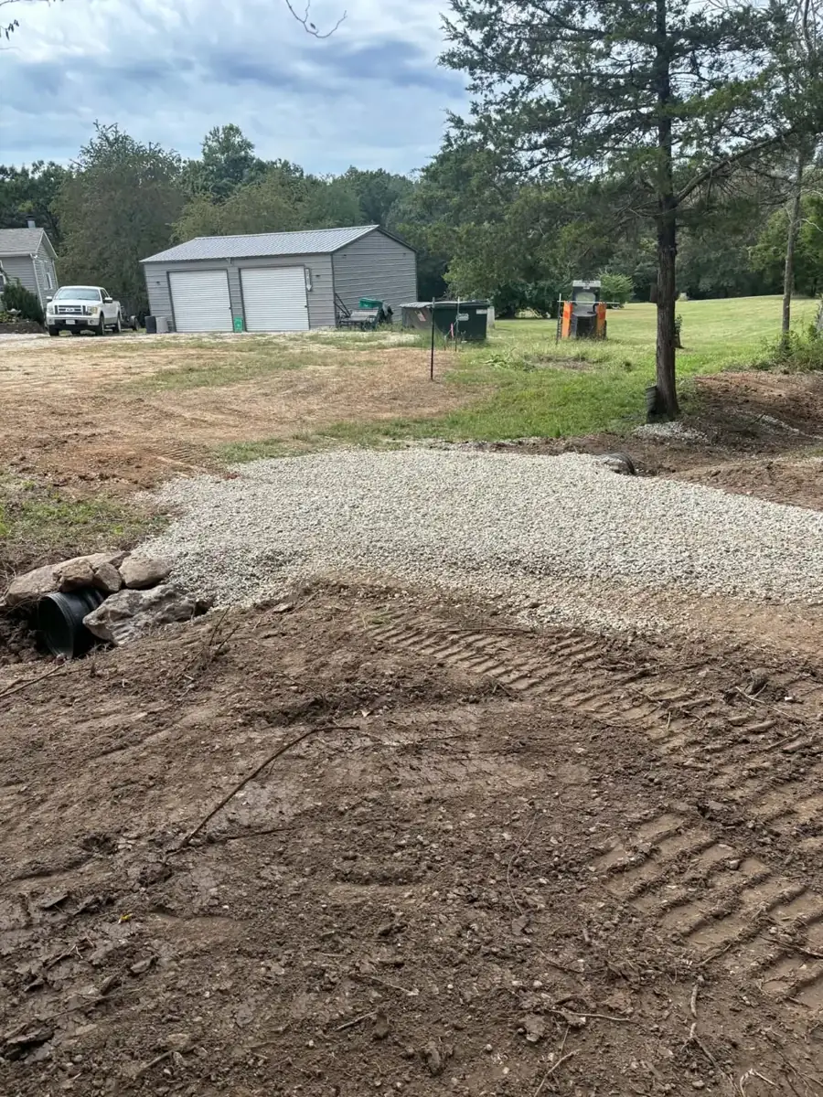 Graded ground at a culvert crossing